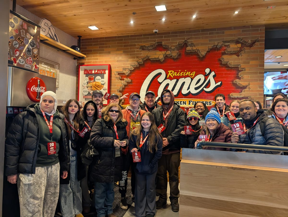 Featured image for the New Stuff: Raising Cane's, Divinely Detroit podcast.