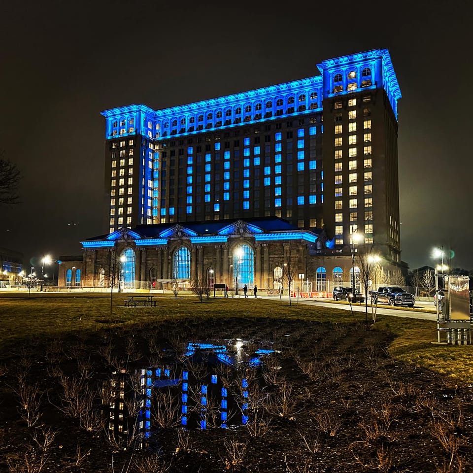 Featured image for the The Introvert Economy // Michigan Central hotel // Olga's Westland closes podcast.